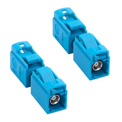QIANRENON FAKRA Z Buchse auf KFZ RF Stecker Kupplung Aqua Blau 