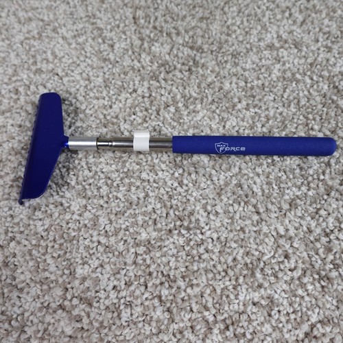 Max Force Telescoping Back Scratcher Blue Metal Extendable Rake Handle