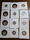 12  Mercury silver dimes