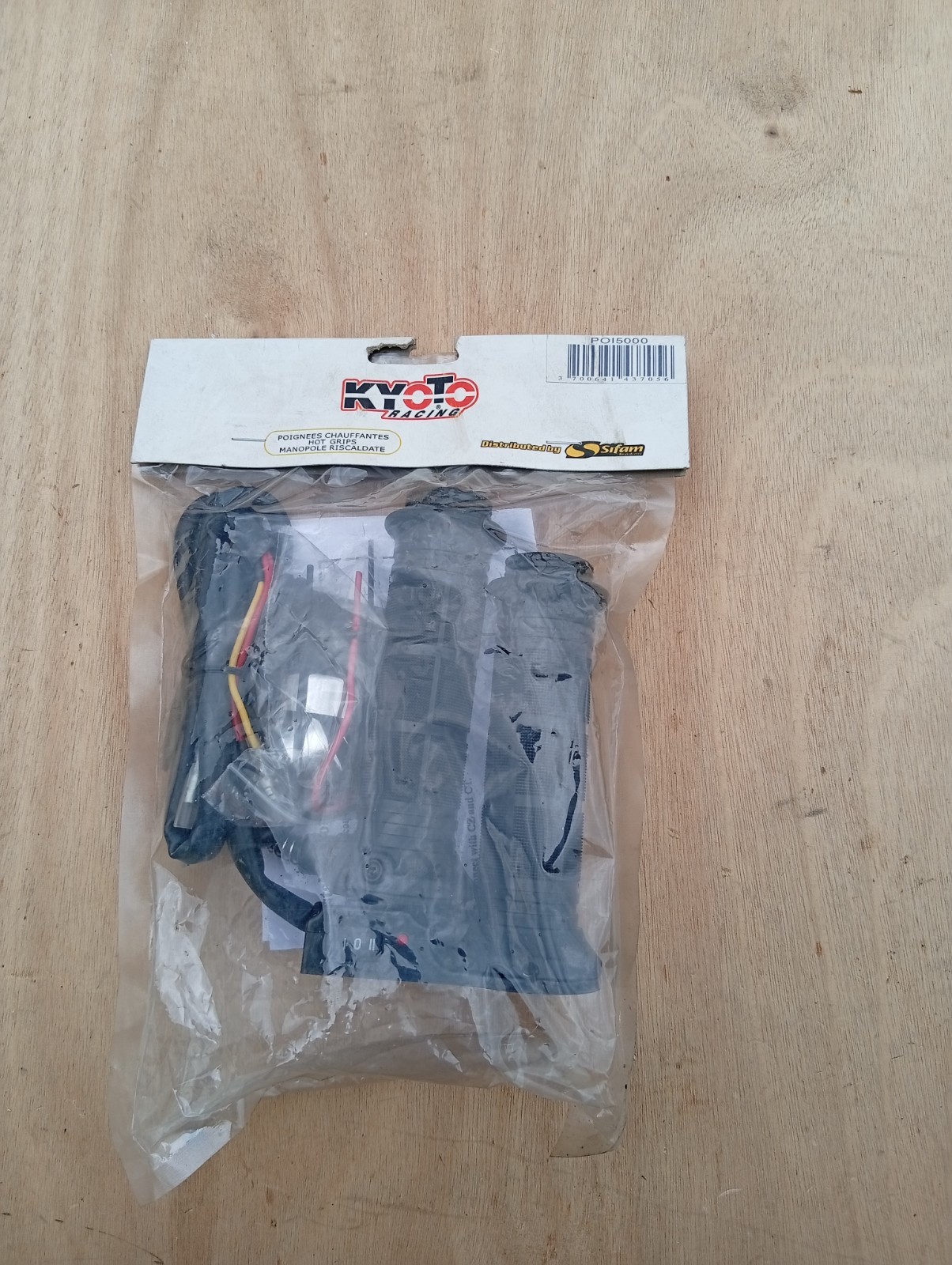 Poignées chauffantes moto Kyoto POI5000 à isolation thermique 128mm