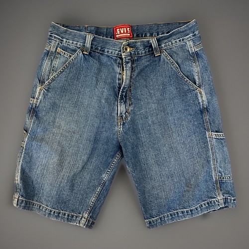 Men’s 36 Levis Jean Shorts Cargo Denim Y2K Carpenter