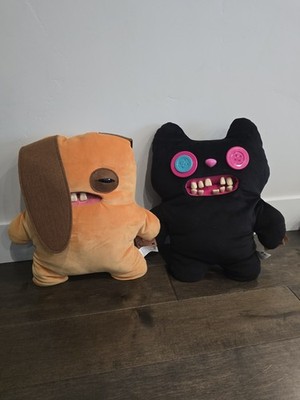 Fuggler Bigg Fugg 18  Rabbit + Indecisive Monster XL Plush Set RARE NWT
