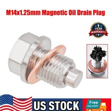 M14x1.25mm Engine Magnetic Oil Drain Plug Fits for Honda Civic Acura Ford GM