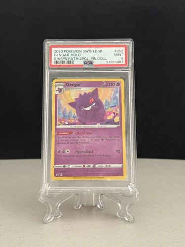 Pokemon Gengar Holo 2020 SWSH Black Star Promo Champions Path Special #052 PSA 9