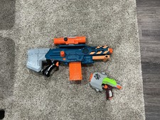 Nerf Zombie Strike Zed squad Longshot cs-12, Sidestrike w holster Bundle Lot