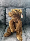 Ty Beanie Babies Flopper Brown Dog Plush Beanbag Retired Vintage 1996 3+