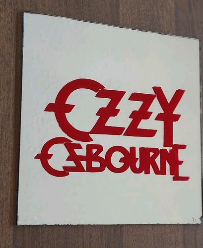 1980's VINTAGE Ozzy Osbourne Carnival Game/Concert Mirror Red Ozzy Black Sabbath - Picture 10 of 17