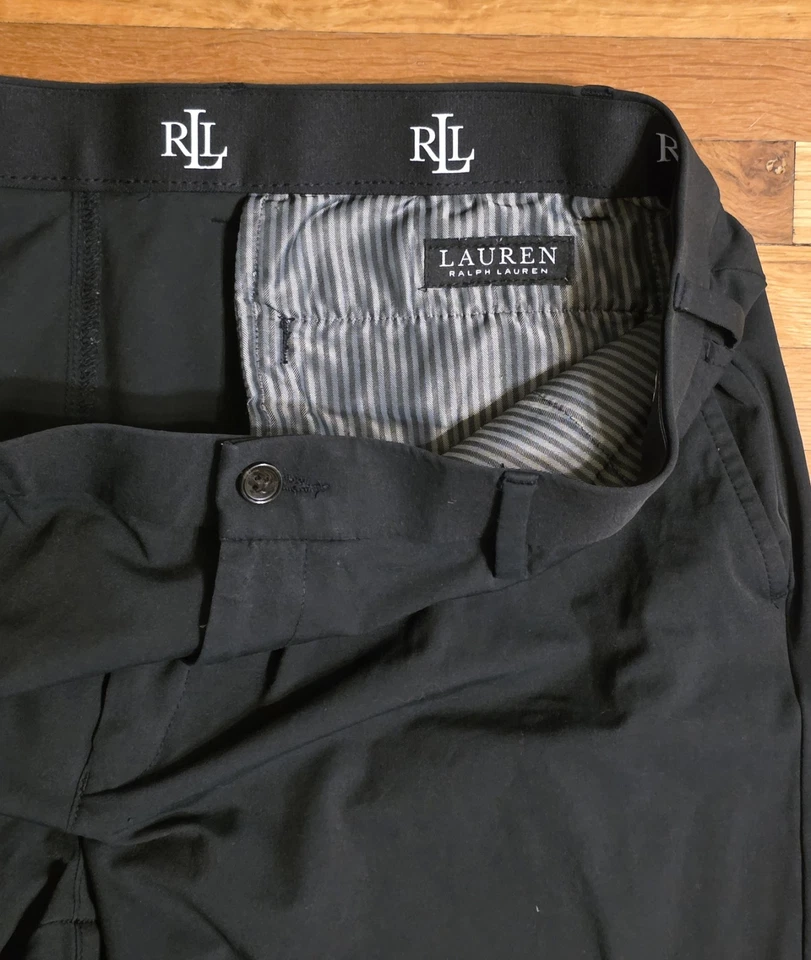 Ralph Lauren Black Label RLL Golf Pants Mens 38X32 Black Performance Stretch - Image 4 of 4