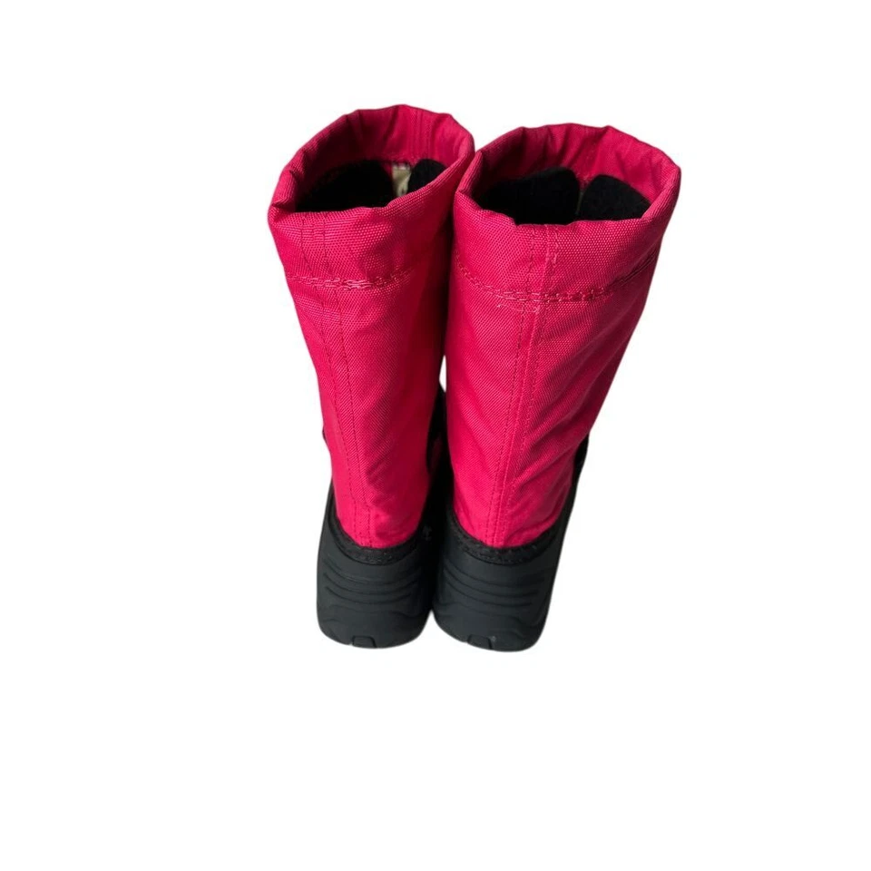Kamik Niños Invierno Botas de Nieve Impermeables Rosa Negro Cordón Resistente al Frío talla 2 Foto 3 de 4
