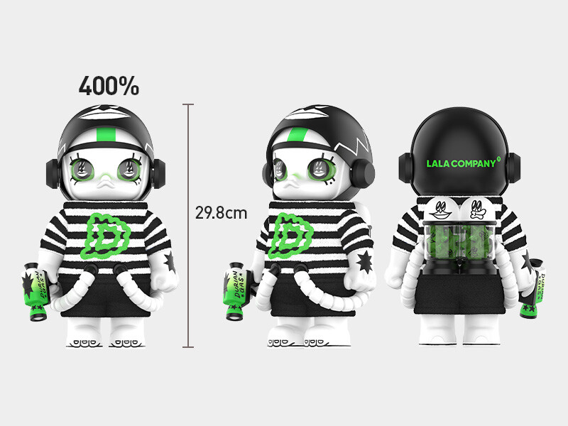POP MART MEGA SPACE MOLLY 400% LALA COMPANY-DURIAN MAN RADIO