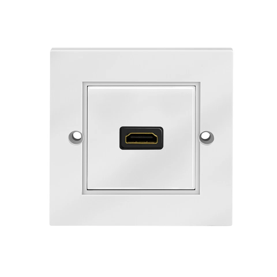 HDMI Dose 1 Port Wanddose Unterputzdose Einbaudose Anschlussdose Unterputz 3D 4K - Bild 2 von 4