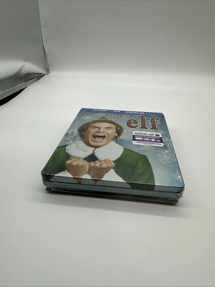 SEALED ELF STEELBOOK BLU-RAY + DVD WILL FERRELL W/ BONUS CD SOUNDTRACK Foto 3 de 4