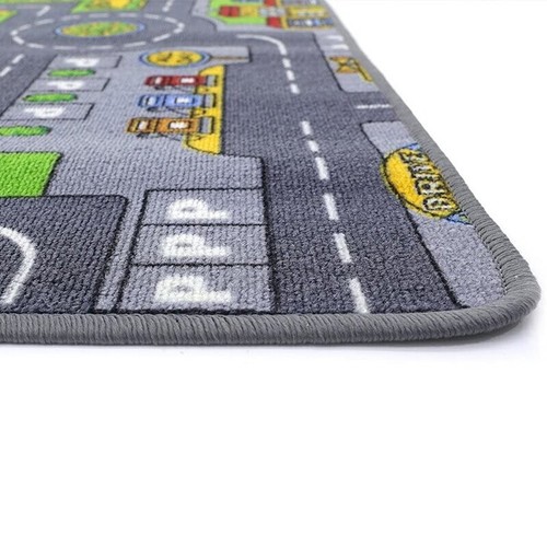 XXL Spielteppich 95x200cm Teppich mit Stadt Kinder Autoteppich Straßenteppich - Bild 2 von 6