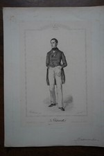 DESMOUTIER CHARLES (1810-1902) PORTRAIT ENGRAVING 19th century, born in RAIMBEAUCOURT