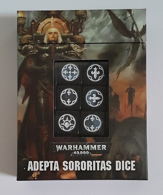 GW Warhammer 40k Adepta Sororitas Würfel brandneu 20 x 16 mm