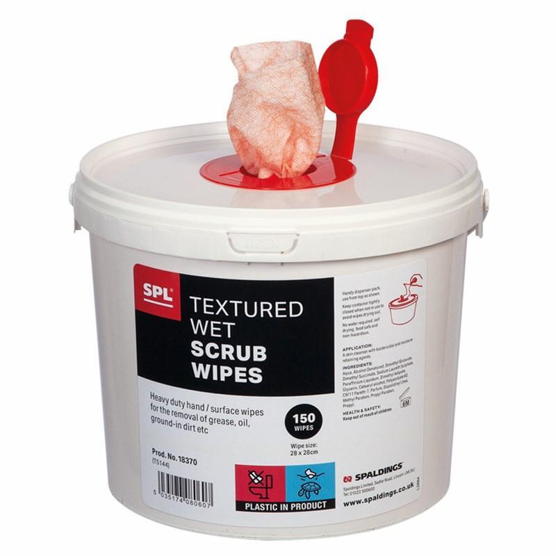 WET SCRUB WIPES (TUB 150)
