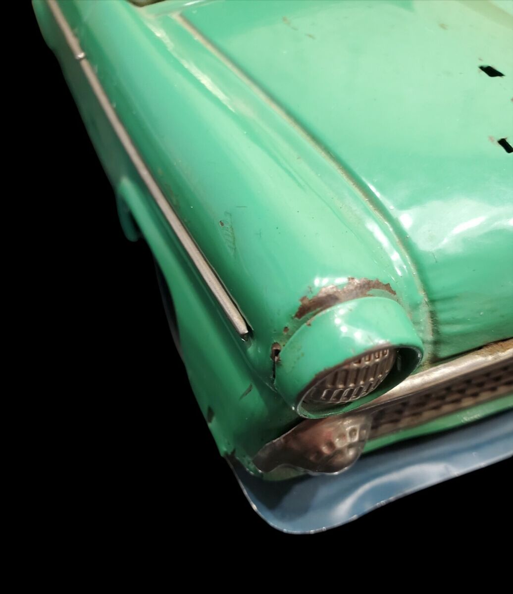 bandai ford fairlane station wagon tin friction toy car bandai ford fairlane station wagon tin friction toy car
