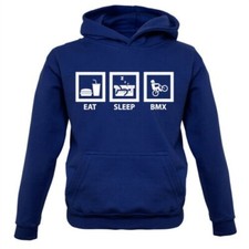 Eat Sleep BMX - Enfants Capuche Motocross Cyclisme Vélo Motard Moto Cross