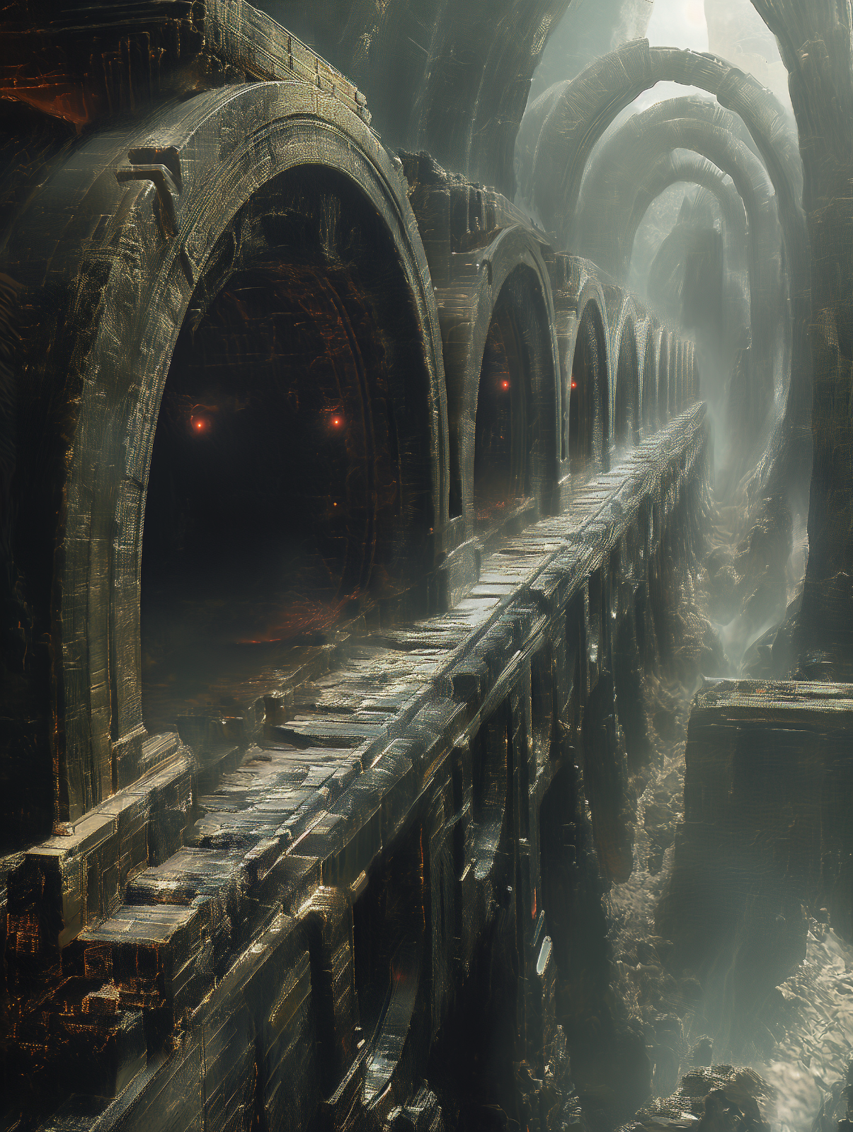 Ancient Alien Bridge Structure Arched Tunnels Poster 18x24in | eBay