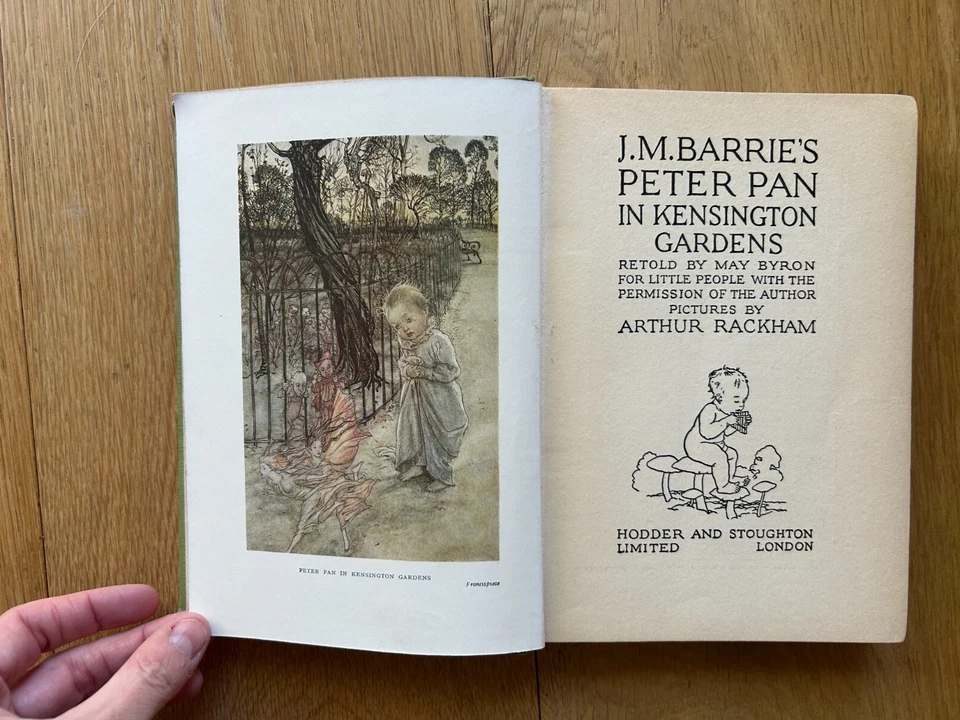 J.M. Barrie's Peter Pan in Kensington Gardens - May Byron & Arthur Rackham 1929 - image 2 of 4