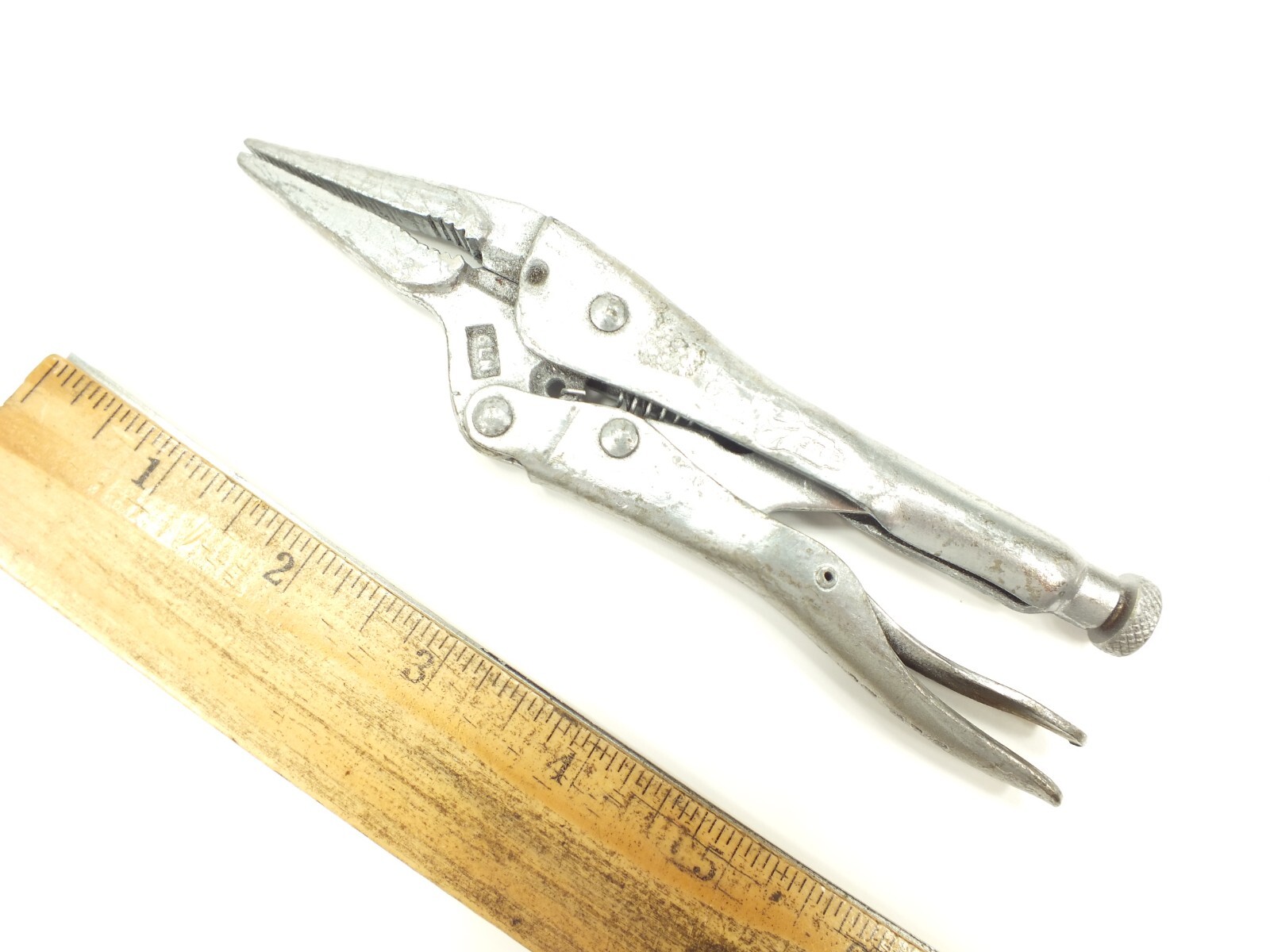 VISE GRIP TOOLS 6" LONG NEEDLE NOSE JAW LOCKING PLIERS USA 6LN VICE