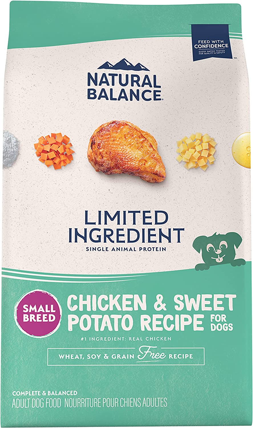 Limited Ingredient Small Breed Adult Grain-Free Dry Dog Food, Chicken & Sweet Po