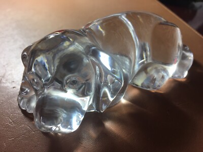 Princess House Glass Pets Puppy Dog Figurine 24% Lead Crystal