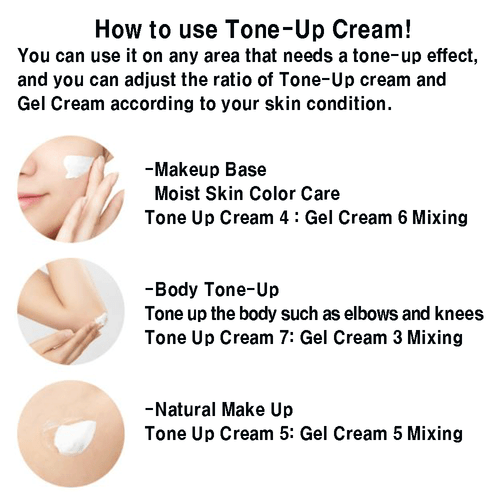 Crema JMsolution Prime Gold Doble Tono Up 60 ml-Tono Up + Gel Crema Mezclador Uso - Imagen 5 de 12