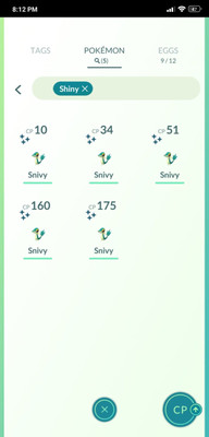 5x Shiny Snivy Cd 21 3x Male 2x Female Already Caught Pokemon Go Acc Ebay