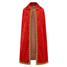 Freebily Costume Principe Bambino Costume medievale Re con Tunica Mantello Corona Copriscarpe