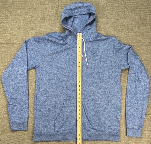 The Ryde Men's Full Zip Long Sleeve Blue Hoodie Size XL - Picture 7 of 11