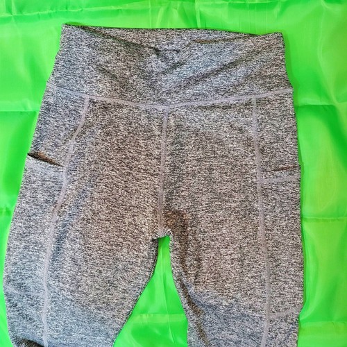 High Waist Yoga Pants for Women with Pockets, Polyester Size L - Picture 8 of 13