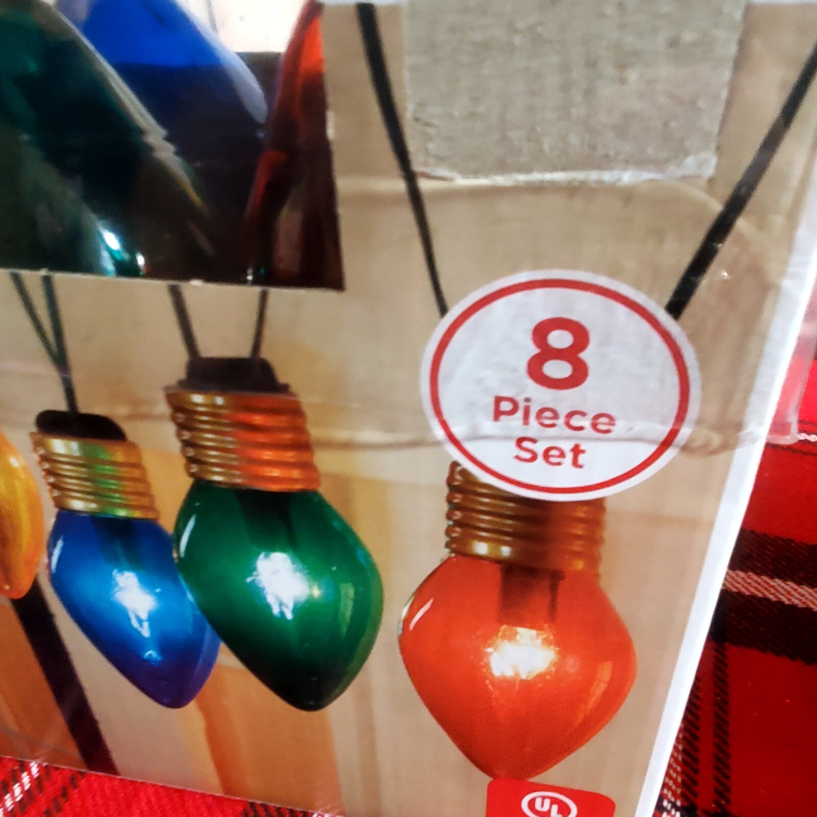 4 set lot Holiday 8" Bulb Jumbo Large C7 Christmas Lights Multicolor 8ct eBay