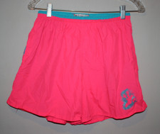 VTG USA Made Disney Fashions Mickey Mouse Neon Pink Windbreaker Shorts Trunks M