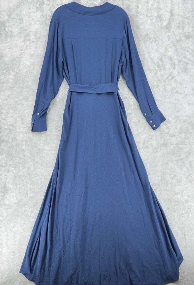 Vestido Soft Surroundings para mujer mediano occidental con cinturón minimalista arrugado modesto Foto 2 de 4