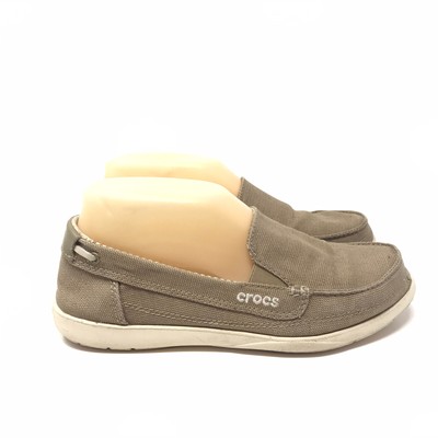 crocs canvas loafers