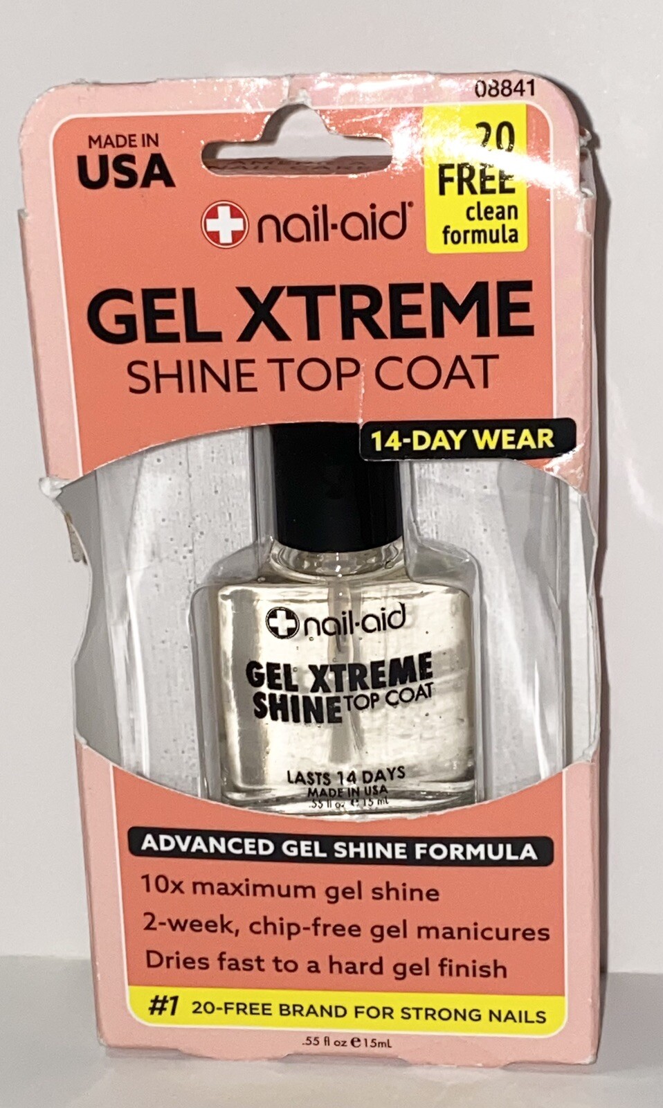 Nail Aid Gel Xtreme Shine Top Coat Gel Shine Top Coat Dries Fast Hard
