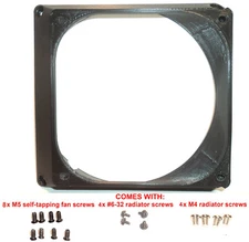 140mm to 120mm Fan Slot Radiator SIDE OFFSET Adapter Converter change mount Mod!