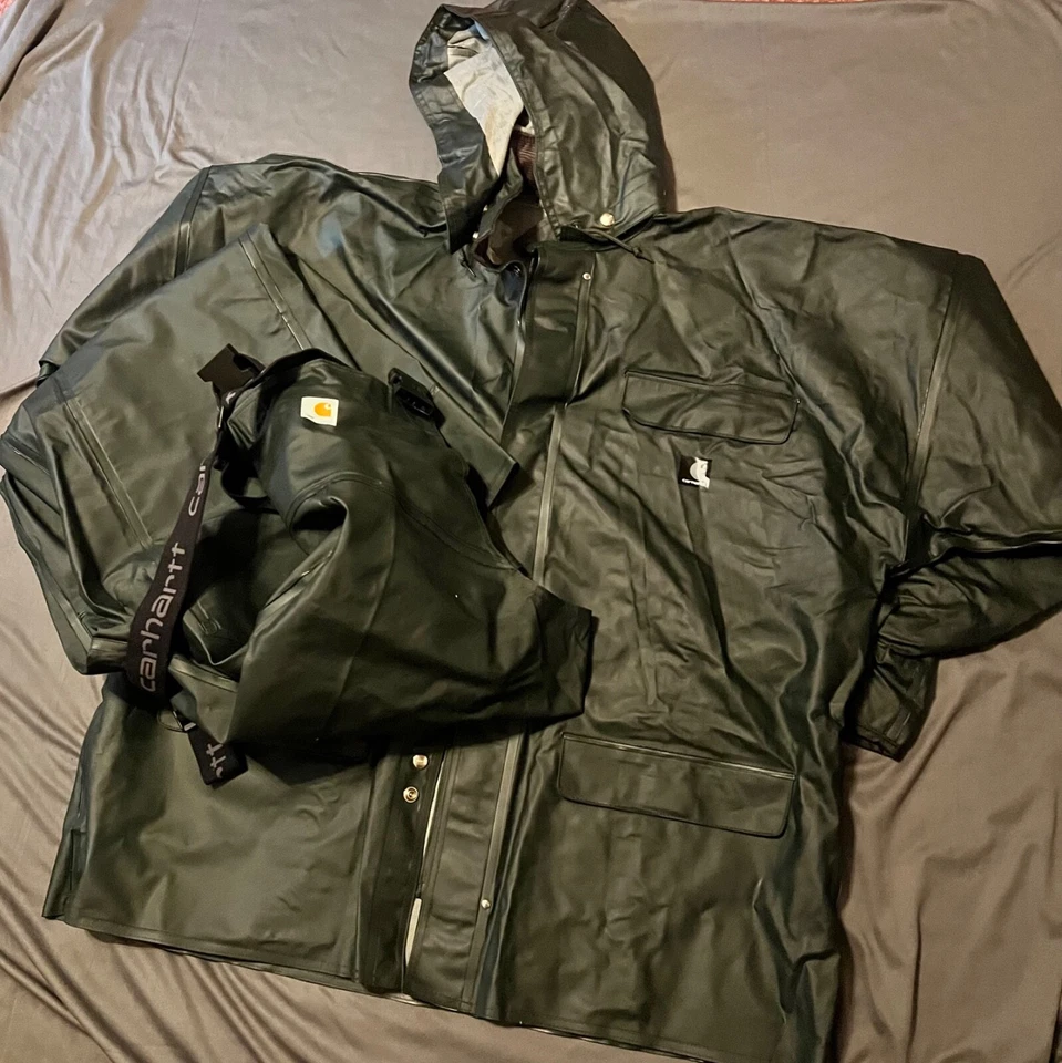 Carhartt rain suit XL tall men’s dark  worn once  - Image 4 of 4