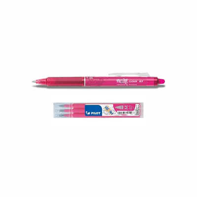 Frixion Clicker 0.7 pink + 3 Ersatzminen pink