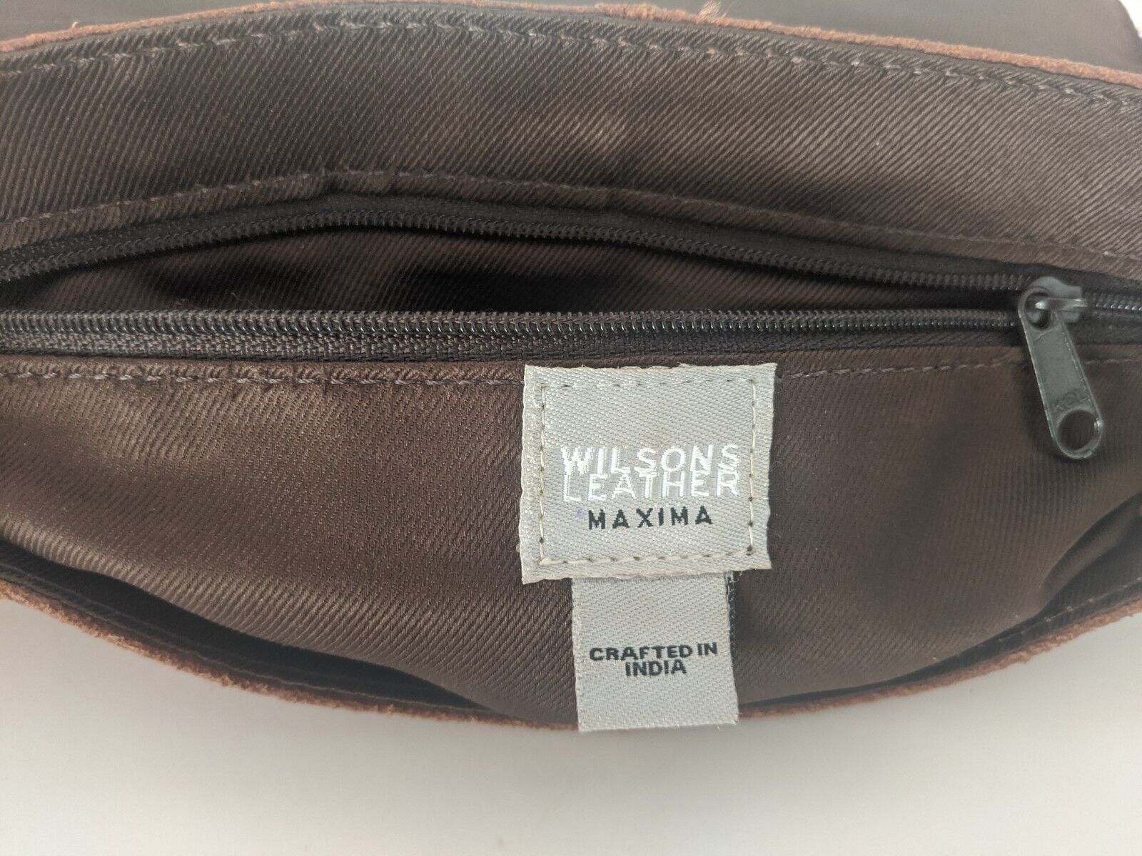 WILSONS Leather MAXIMA Purse Brown Flap Magnetic … - image 3