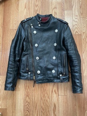 The REAL McCOYS BUCO J-31 LEATHER JACKET size 38 Black Good