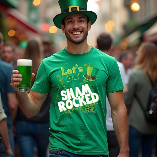 Let's Get Shamrocked Hombres Mujeres Divertidas Camisetas Día de San Patricio Camiseta Irlandesa #STPD - Imagen 12 de 20