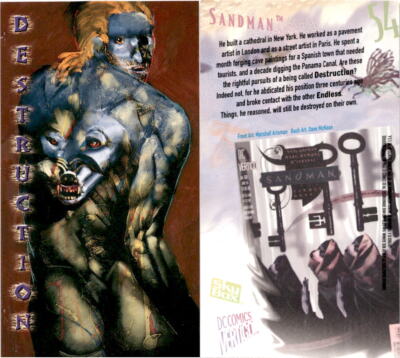 サンドマン　sky box カード　DC COMICS VERTIGO 1994 Skybox, DC Vertigo, #54 Destruction, Sandman | eBay
