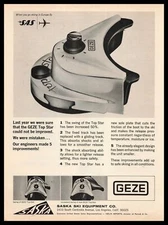 1968 GEZE Top Star Saska Ski Equipment Los Angeles California Vintage Print Ad