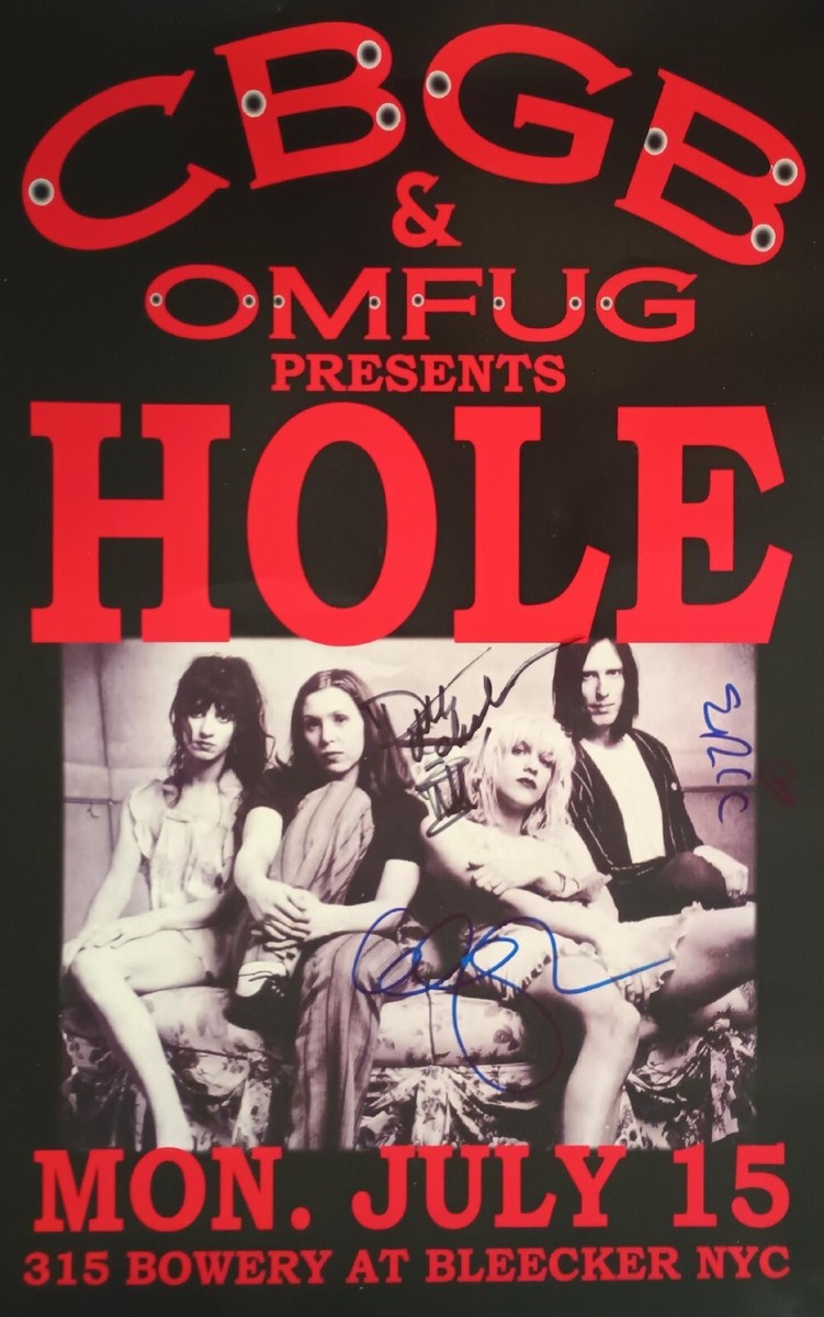 1991 HOLE CONCERT POSTER WALL ART PRINT COURTNEY LOVE SIZE