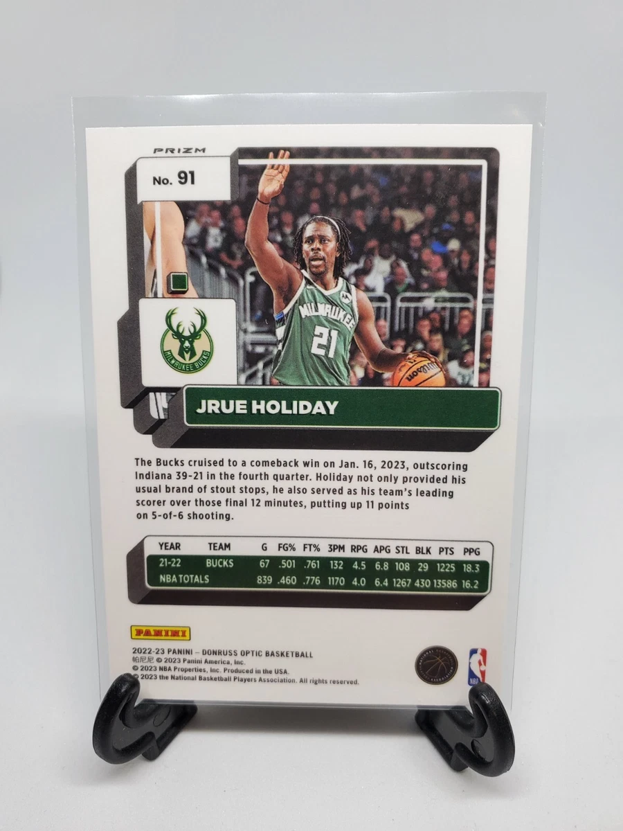 2022-23 Donruss Optic Basketball Jrue Holiday Silver PRIZM
