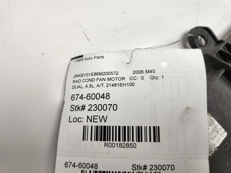 2006-2010 Infiniti M45 conjunto de ventilador de radiador motor fabricante de equipamento original 21481eh100 - Imagem 4 de 4