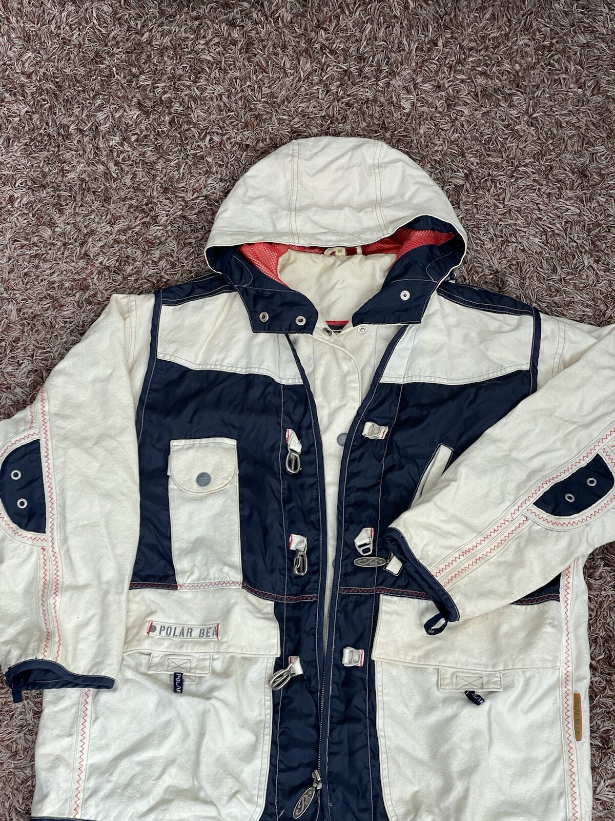 Chaqueta Abrigo Oso Polar Vintage M