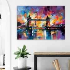 Tower Bridge London Wall Art Canvas Unframed Print Art